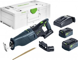 Festool 576949 RSC 18 5,0 EB-Plus 18V Cordless Reciprocating Saw 2 x 5.0Ah, TCL6 Charger & SYS3 L 187 Case £599.00